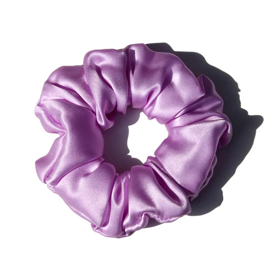 The ClioLuxe CloudSilk Scrunchie - Lilac